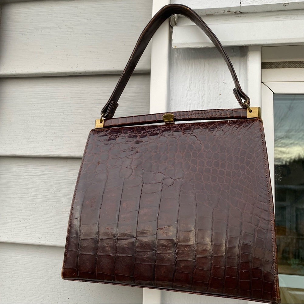 Vintage Mayer New York Alligator Handbag Bag